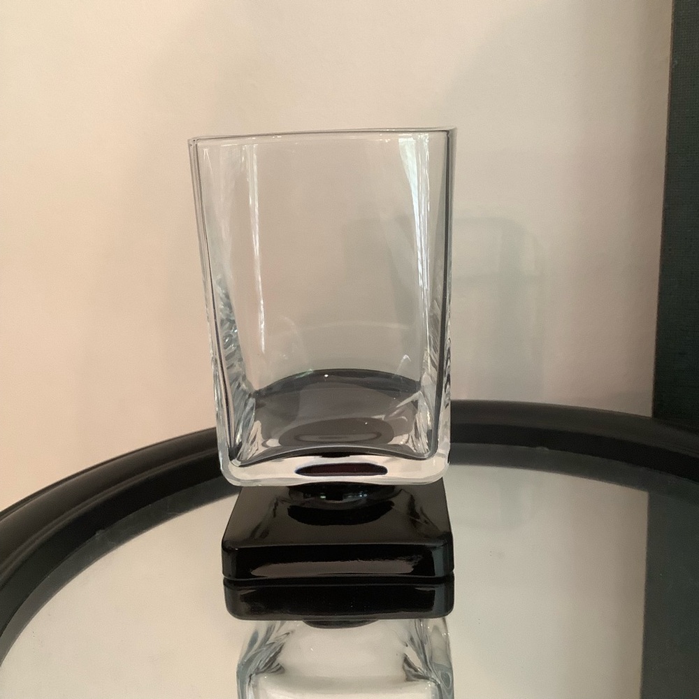 Di Saronno Amaretto Retro Square Glass Footed Vintage Sipping Glass